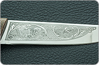 Нож Пикник наборная кожа, 95х18, текстолит : фото 8