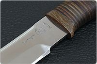 Нож Fox-2 (Фокс-2)  наборная кожа, 95х18, текстолит : фото 4