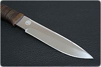 Нож Fox-2 (Фокс-2)  наборная кожа, 95х18, текстолит : фото 5