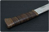 Нож Fox-2 (Фокс-2)  наборная кожа, 95х18, текстолит : фото 6