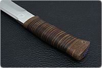 Нож Fox-2 (Фокс-2)  наборная кожа, 95х18, текстолит : фото 7