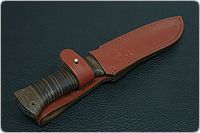 Нож Fox-2 (Фокс-2)  наборная кожа, 95х18, текстолит : фото 9