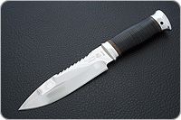 Нож Спас-1 наборная кожа, алюминий, без золочения : фото 2