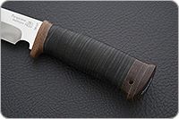 Нож Баджер наборная кожа, 95х18, текстолит : фото 5