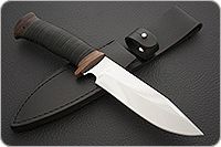 Нож Баджер наборная кожа, 95х18, текстолит : фото 7