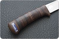 Нож Малек-2 наборная кожа, 95х18, текстолит : фото 5