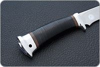 Нож Горностай наборная кожа, 95х18, алюминий : фото 5