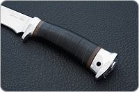 Нож Горностай наборная кожа, 95х18, алюминий : фото 6