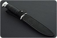 Нож Разведчик наборная кожа, алюминий, без золочения : фото 9