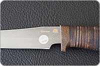 Нож Гелиос-2 наборная кожа, текстолит, золочение клинка : фото 8