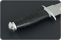 Кинжал охотничий-С наборная кожа, 95х18, алюминий : фото 5