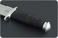 Кинжал охотничий-С наборная кожа, 95х18, алюминий : фото 6