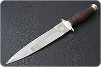 Кинжал охотничий-С наборная кожа, латунь, без золочения : фото 2
