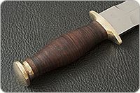 Кинжал охотничий-С наборная кожа, латунь, без золочения : фото 5