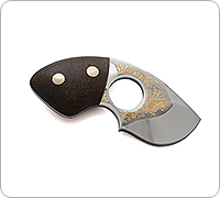 Нож Бобр накладки текстолит, 95х18, цельнометаллический : фото 3