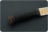 Нож Монблан-2 наборная кожа, 95х18, текстолит : фото 5