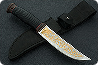 Нож Монблан-2 наборная кожа, 95х18, текстолит : фото 9