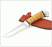 Нож Пикник береста, 95х18, алюминий : фото 2