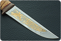 Нож Пикник береста, 95х18, текстолит : фото 4