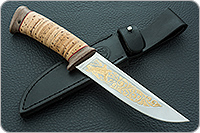 Нож Пикник береста, 95х18, текстолит : фото 10