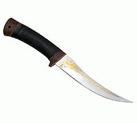 Нож Рыбацкий-3 наборная кожа, 95х18, текстолит : фото 2