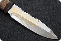 Нож Спас-1 береста, текстолит, золочение клинка : фото 4