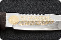 Нож Спас-1 береста, текстолит, золочение клинка : фото 7