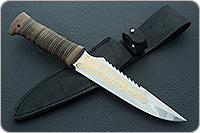 Нож Федерал наборная кожа, 95х18, текстолит : фото 9