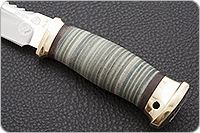 Нож Спас-1 наборная кожа, 95х18, латунь : фото 6