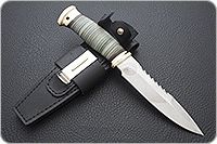 Нож Спас-1 наборная кожа, 95х18, латунь : фото 9