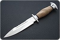 Нож Спас-6 кап березовый, 95х18, алюминий : фото 2