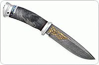 Нож Артыбаш стабилизированный кап, дамаск, алюминий : фото 2