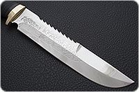 Нож Медвежий наборная кожа, 95х18, латунь : фото 4