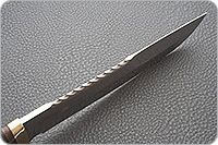 Нож Медвежий наборная кожа, 95х18, латунь : фото 8