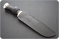 Нож Медвежий наборная кожа, 95х18, латунь : фото 10