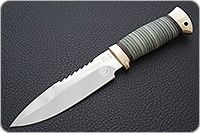 Нож Спас-1 наборная кожа, 95х18, латунь : фото 2