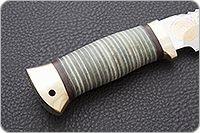 Нож Спас-1 наборная кожа, 95х18, латунь : фото 5