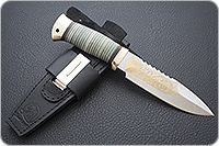 Нож Спас-1 наборная кожа, 95х18, латунь : фото 9