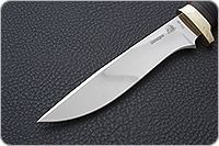 Нож Горностай наборная кожа, 95х18, латунь : фото 3