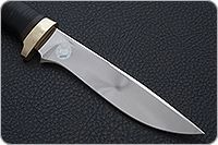 Нож Горностай наборная кожа, 95х18, латунь : фото 4