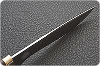 Нож Горностай наборная кожа, 95х18, латунь : фото 7