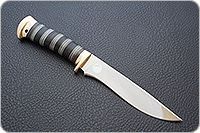 Нож Горностай наборная кожа, 95х18, латунь : фото 10