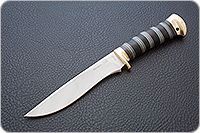 Нож Горностай наборная кожа, 95х18, латунь : фото 11