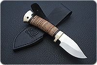 Нож Малек береста, 95х18, латунь : фото 8