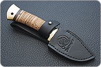 Нож Малек береста, 95х18, латунь : фото 9