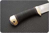 Нож Малек-2 наборная кожа, 95х18, латунь : фото 5