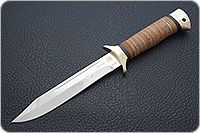 Нож Разведчик береста, 95х18, латунь : фото 2