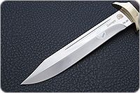 Нож Разведчик береста, 95х18, латунь : фото 3