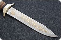 Нож Разведчик береста, 95х18, латунь : фото 4