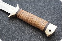 Нож Разведчик береста, 95х18, латунь : фото 6